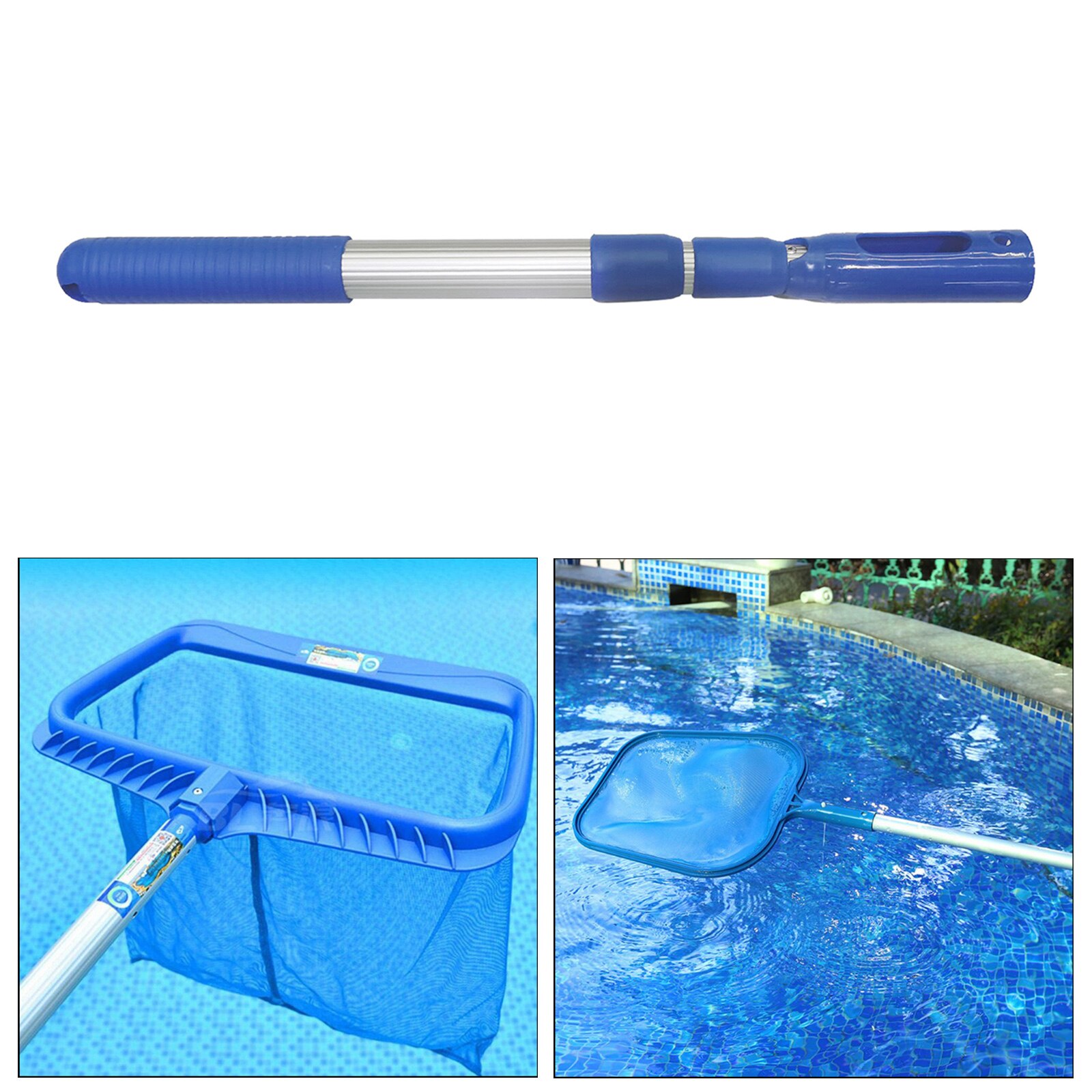 Aluminum Swimming Pool Telescoping Handle Pole for Skimmer Rake