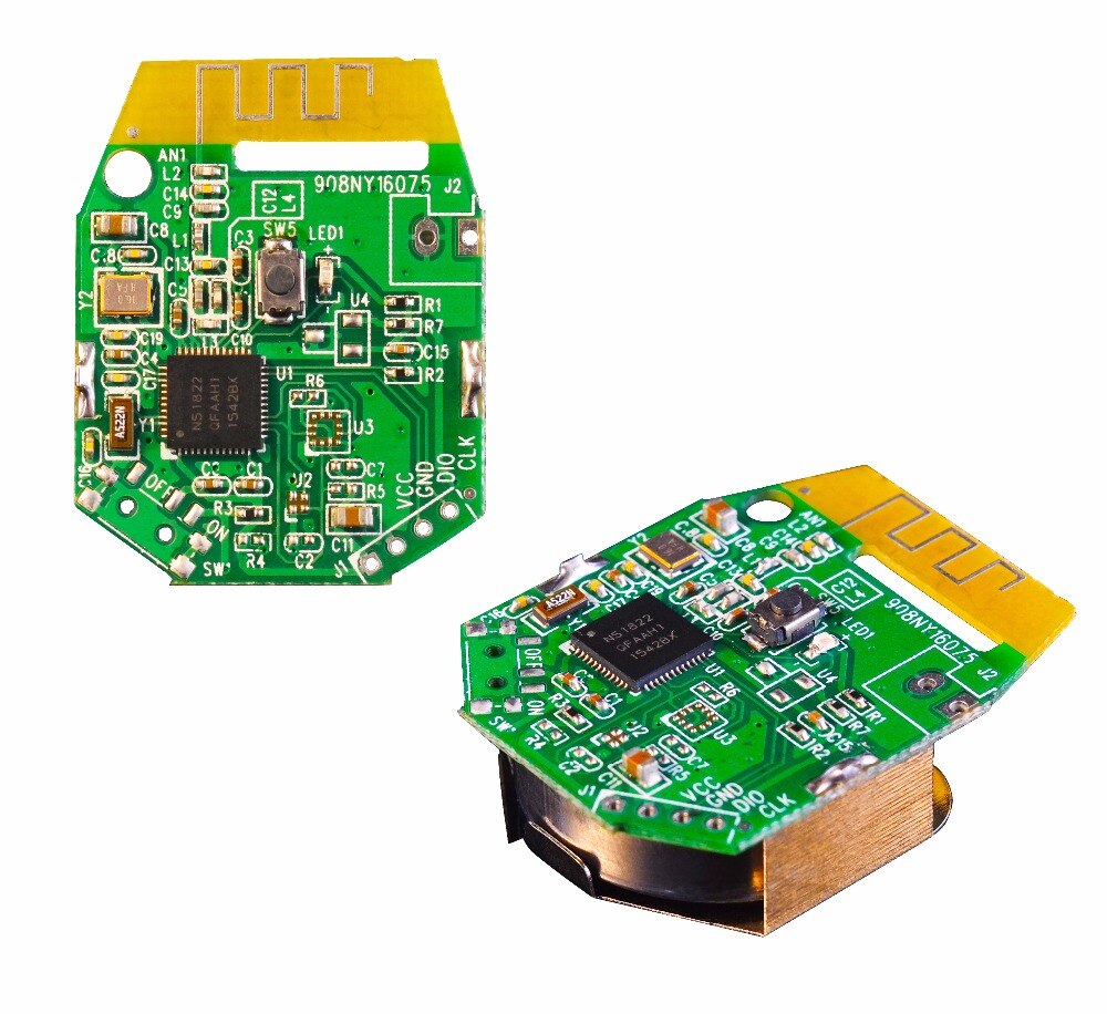 Small Size Bluetooth 4.0 NRF51822 beacon for Eddystone IBeacon