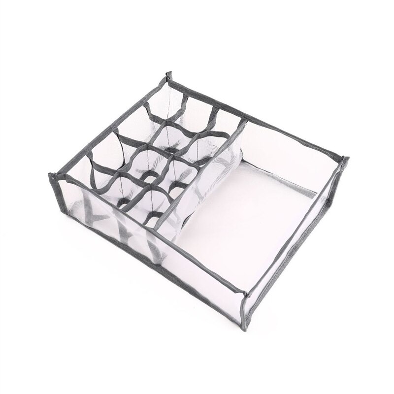 Foldable Drawer Organizer Closet Organizer For Underwear Socks Home Cabinet Divider Storage Box Storage Organizer 2022: Gray 13 grid