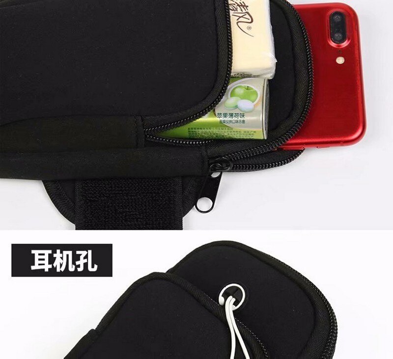 Brazalete para iphone X, 8, 7, 6plus, resistente al agua, para correr, deportivo, bolsa de transporte, soporte para teléfono móvil Xiaomi