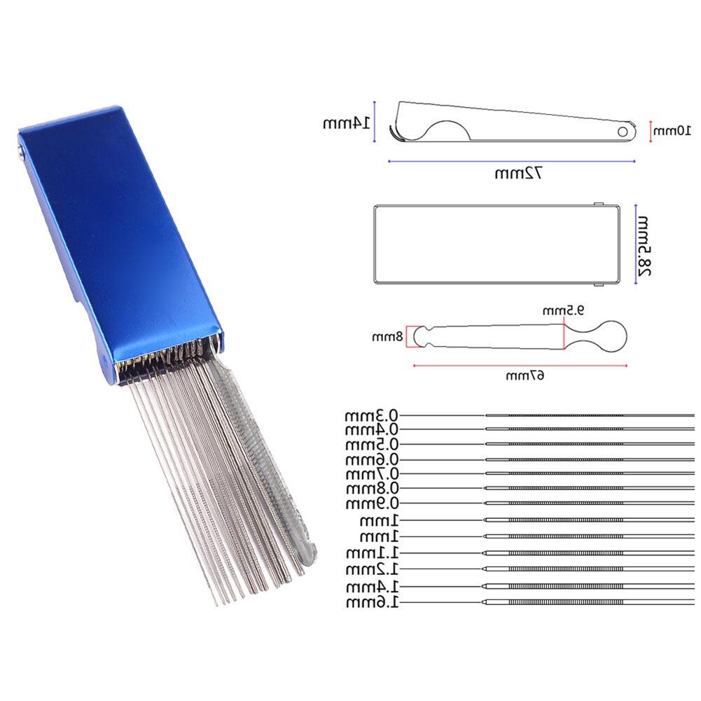 Portable DIY Guitar Repair Tools Box Guitar Nut Slotting File Saw Rods Slot Filing Set Luthier Replacement Guitarra Accessories