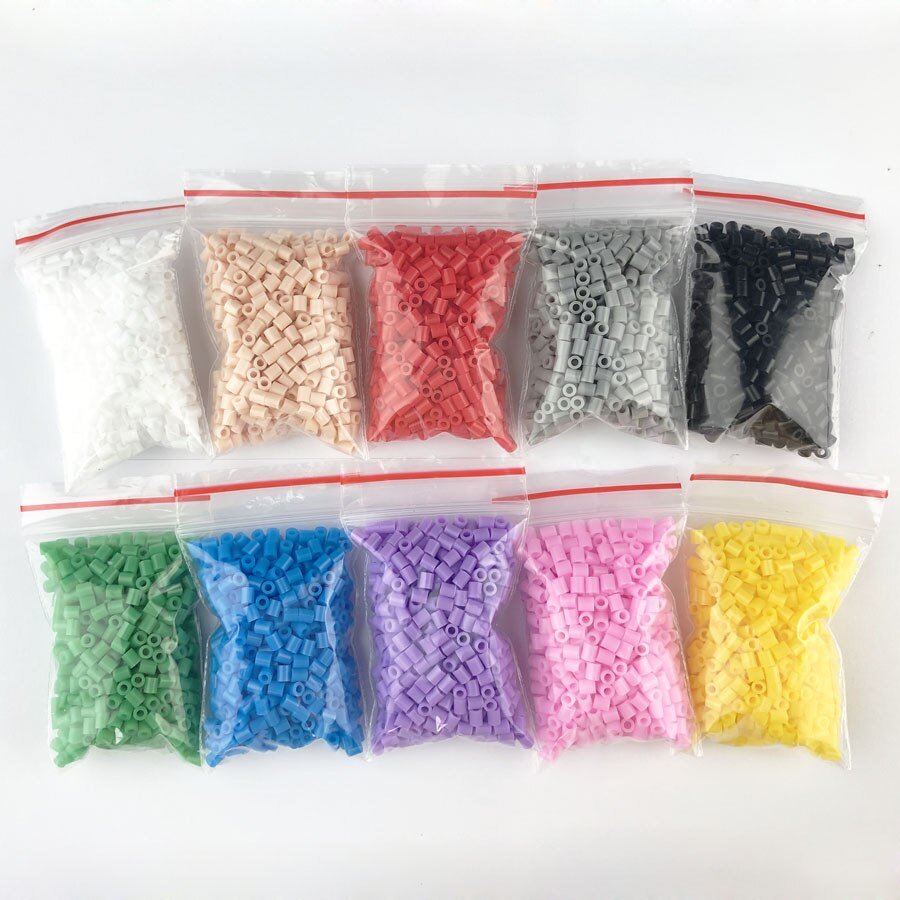 Mini 2.6 hama perler 10-80 farver perler pupukou perler uddannelse legetøj sikring perle puslespil 3d til børn: 10 tasker