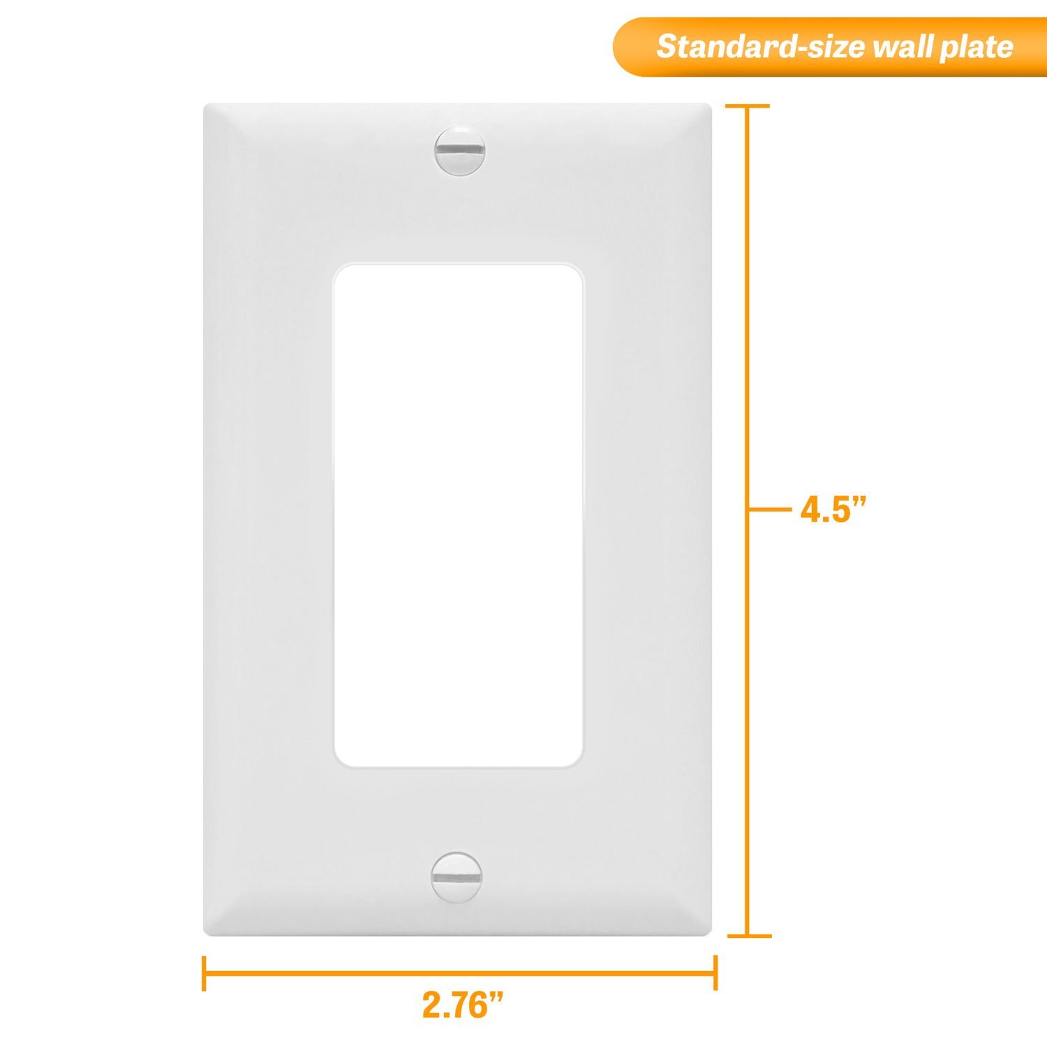 Decorative Switch Wall Panel Is Covered Household Socket Standard Size Suitable For Paddle Rocker GFCI Equipment Timer