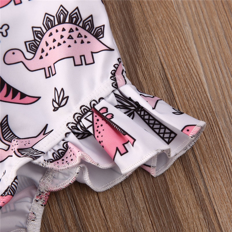 1-5 Jaar Meisjes Badmode Baby Meisjes Dinosaurus Print Badpakken Zomer Een Stuk Badpak Voor Meisjes Kids Kinderen badpak