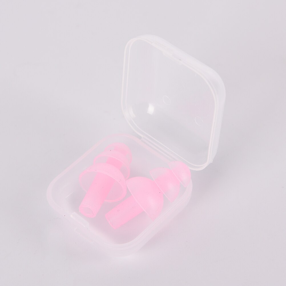 Swimming Accessories Soft Silicone Swimming Ear Plugs Sound Noise Reduction Earplug With Retail Box for Swim Sleep Snoring