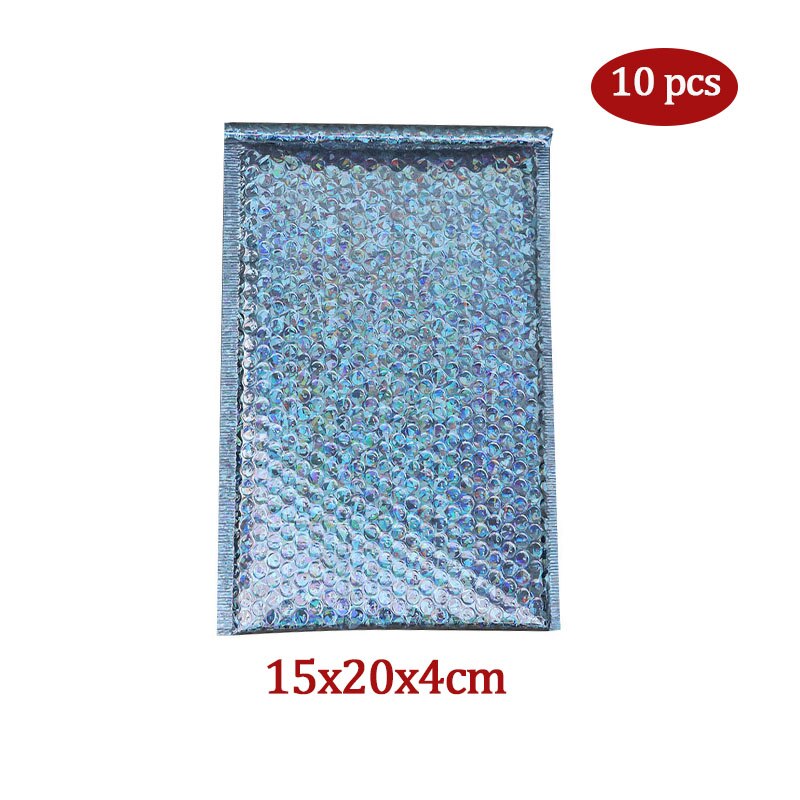 Blue Aluminized Film Bubble Envelope Mailer Cosmetics Clothing Valuables Protect Shockproof Padded Packaging Bags: Style 2