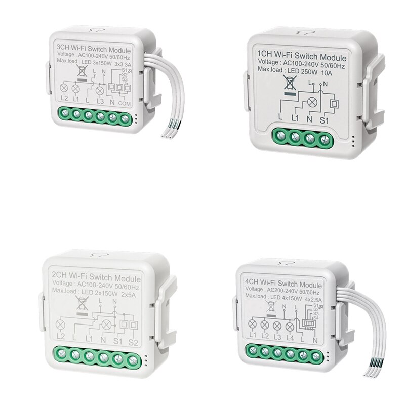 Tuya Wifi Switch Module Met Dual Way Control, Smart Leven Smart Home Interruptor Werk Voor Alexa, Google Thuis