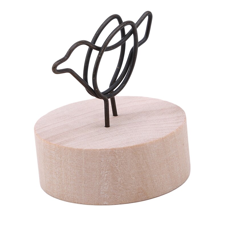 Log Clip Photo Folder Menu Number Log Clip Holder Wedding Party Table Decoration: bird