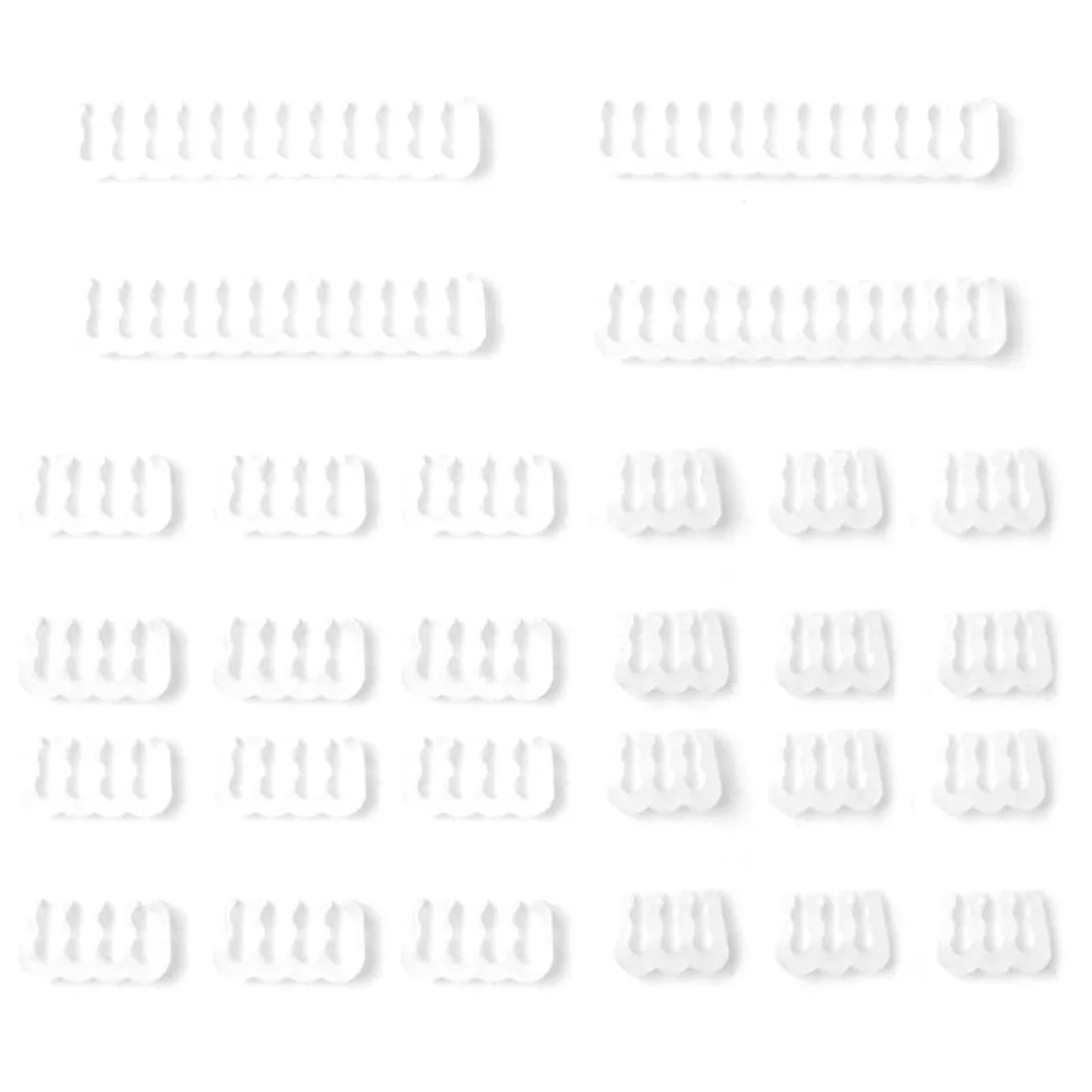 Organizing Kit Computer Cable Management Comb Fits Cable Manager PC Power Cables PSU Extension Clip Power Cables Wiring: WHITE