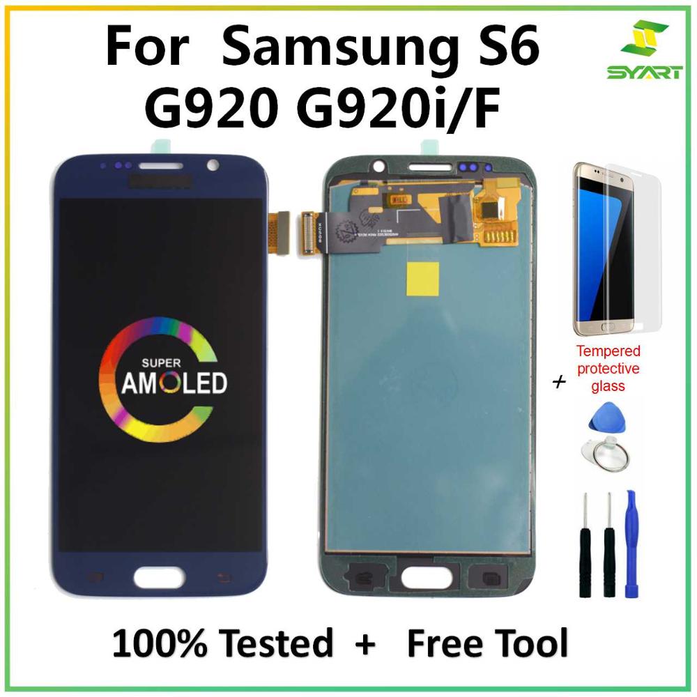 Oled Voor Samsung Galaxy S6 G920 Lcd Touch Screen Digitizer Vergadering Voor Samsung Galaxy S6 G920A G920P Lcd-scherm