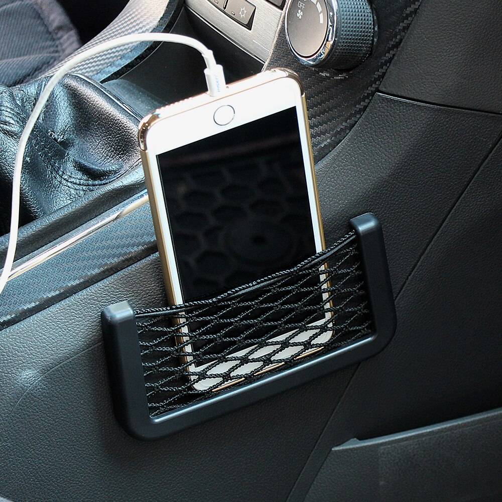 Universal Black Car Net Bag Phone Holder for geely atlas emgrand x7 ec7 for citroen c4 c3 c5 berlingo c4 picasso