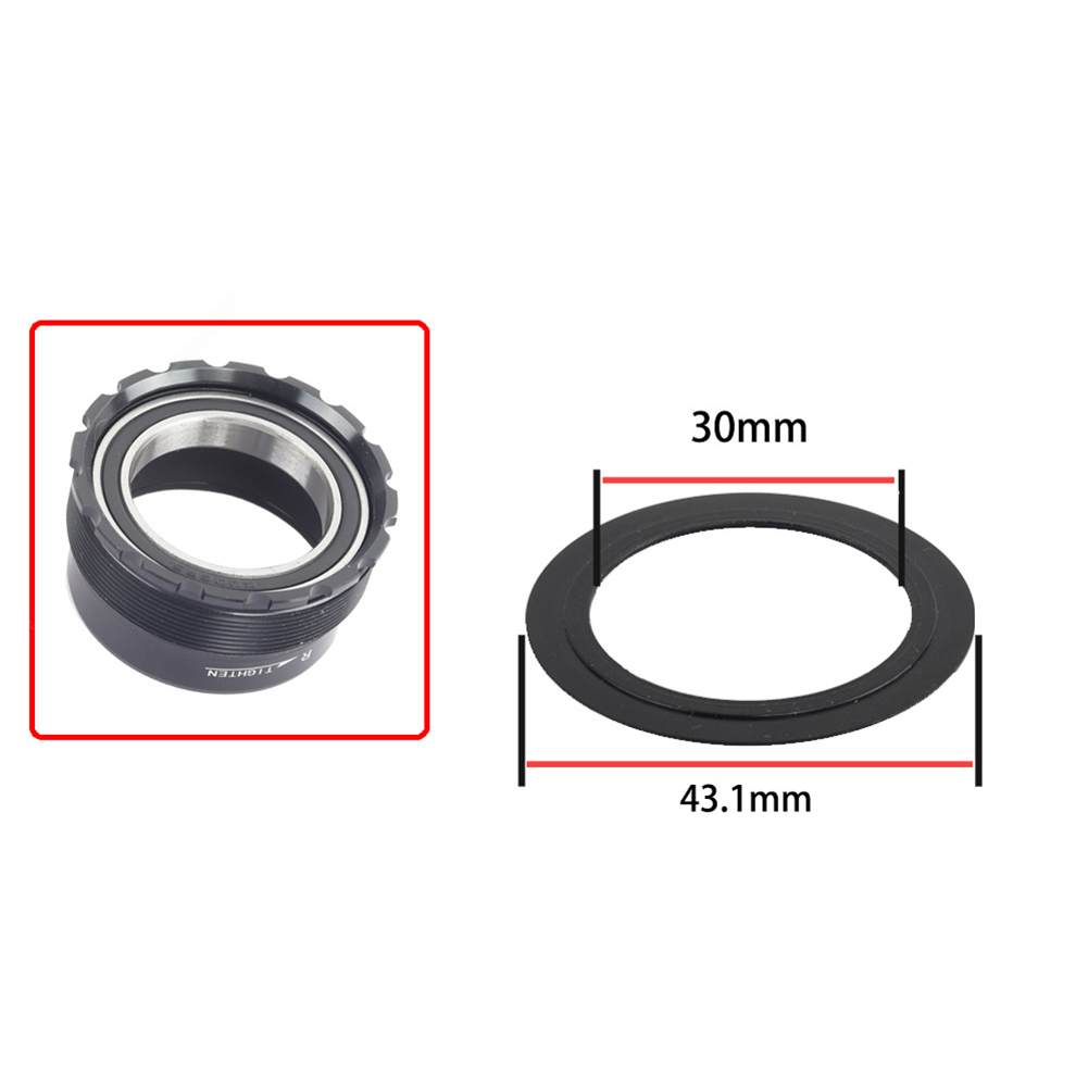 1pc Fahrrad Tretlager Adapter Fahrrad Seite Abdeckung Patcher Für DUB Für BSA BB Fahrrad Tretlager Adapter Zubehör: Burgunderrot
