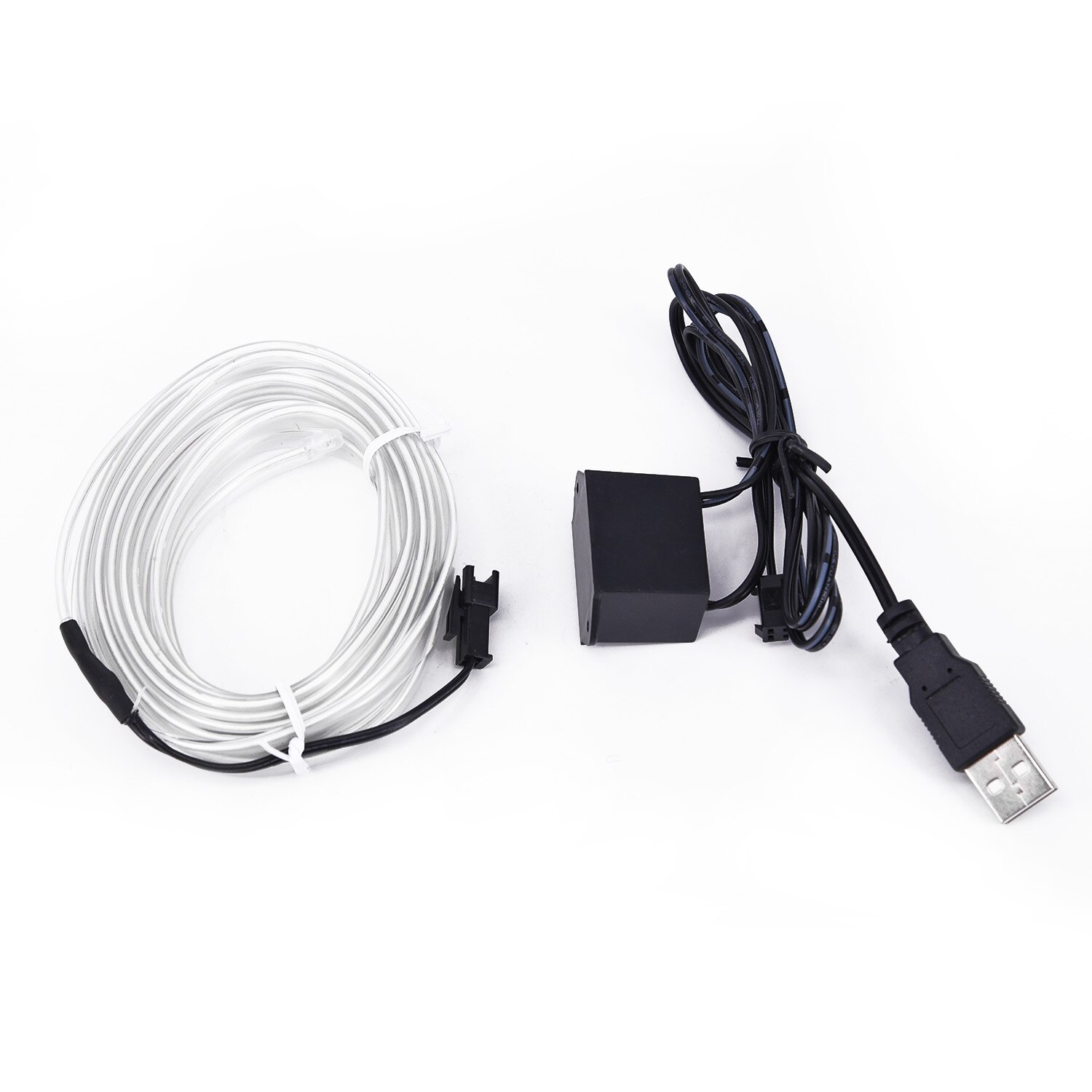 Balabaxer El Wire Paars Interieur Auto LED Strip Lichten, 3M Neon Draad USB 5V Met Zekering Bescherming Voor Automotive Auto Interieur Decoratie Met 6mm Naaiende Rand