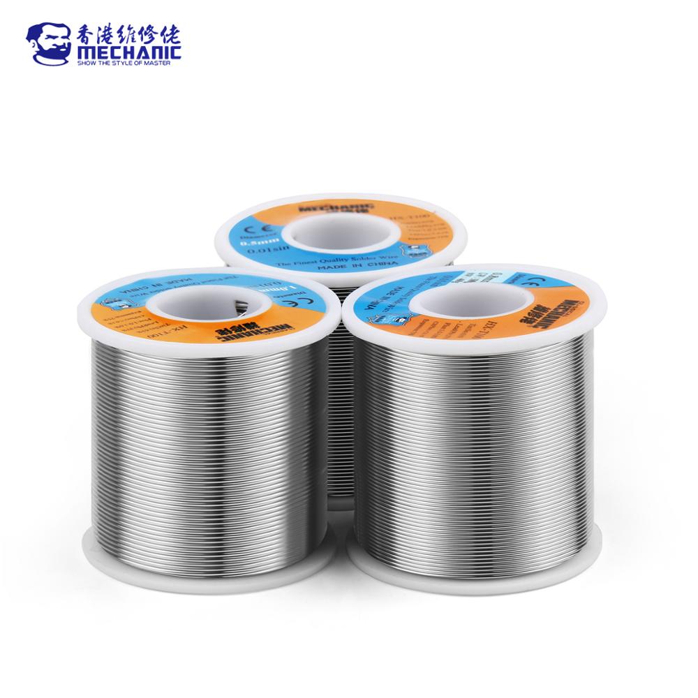 MECHANIKER HX-T100 500g 63%/37% Sn/Pb Kolophonium Ader 183 ℃ Schmelzpunkt 0,5mm-1,2mm Lot draht Schweißen Fluss 1,0-3.0% Eisen Kabel Spule