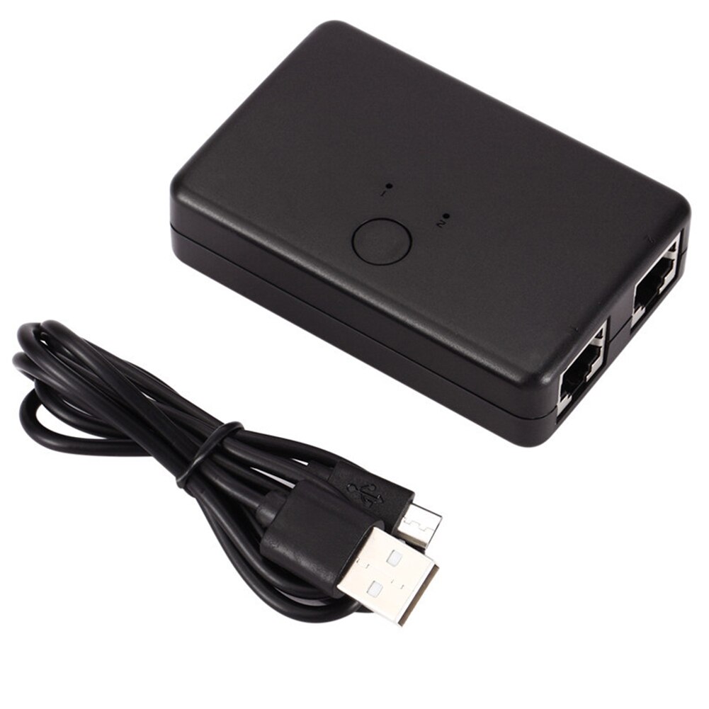 Interruptor de red 2 puertos interno externo Internet Hub Plug And Play escritorio estable portátil Universal hogar Oficina divisor Mini