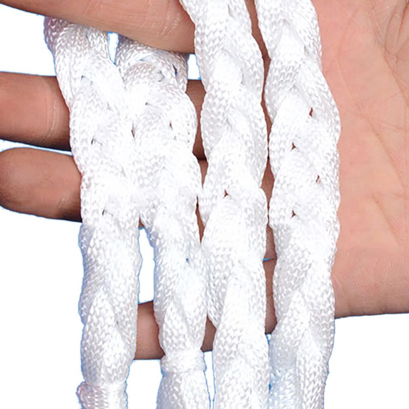 white-red lattice cord basketball sports ball mesh net ball Soccer net bag Portable Equipment net bag