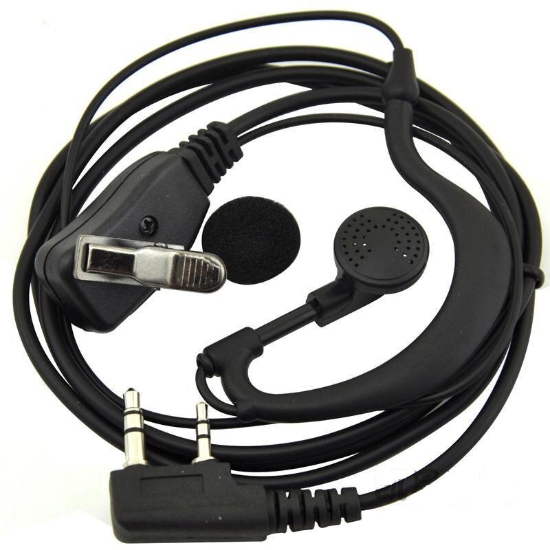 Original Kirisun K1 plug G-shape ear hook Earpiece Headset for All types two way radios with K1 plug Solid &Good price