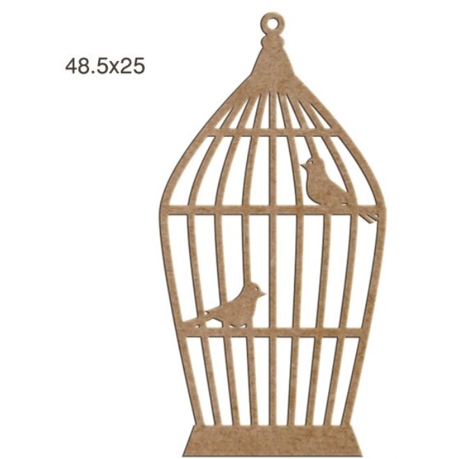 L145 dekoracyjna klatka dla ptaków, niepomalowane wykończenie Mdf