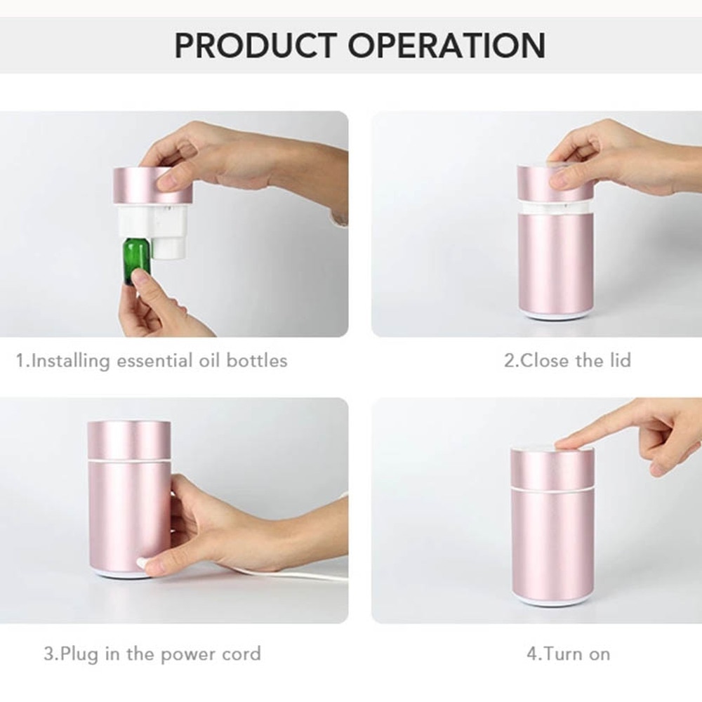 Waterloze aromatherapie, geurmachine van aluminiumlegering, etherische olie-aroma diffuser voor kantoor, commercieel gebruik voor thuisdecoratie.