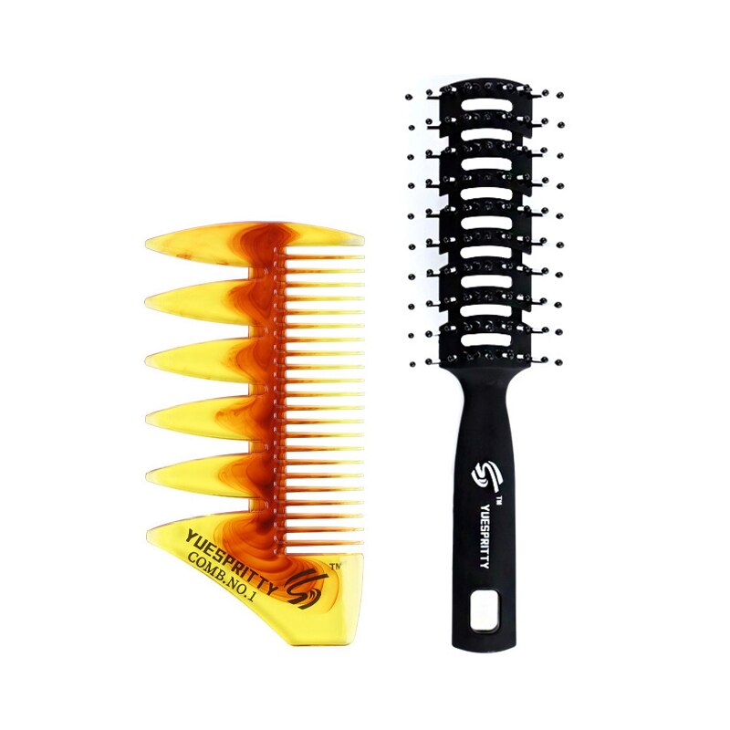 Men's beard comb Hair Oiling Comb For Man Styling Comb Tool Plastic Wide Tooth Comb: HPSNO1 YP