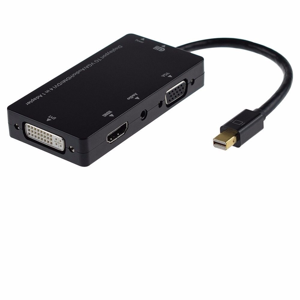 Mini Displayport Dp Naar Hdmi-Compatibel Vga Dvi Audio Thunderbolt Compatibel 1080P Adapter Kabel Voor Apple Macbook Air pro