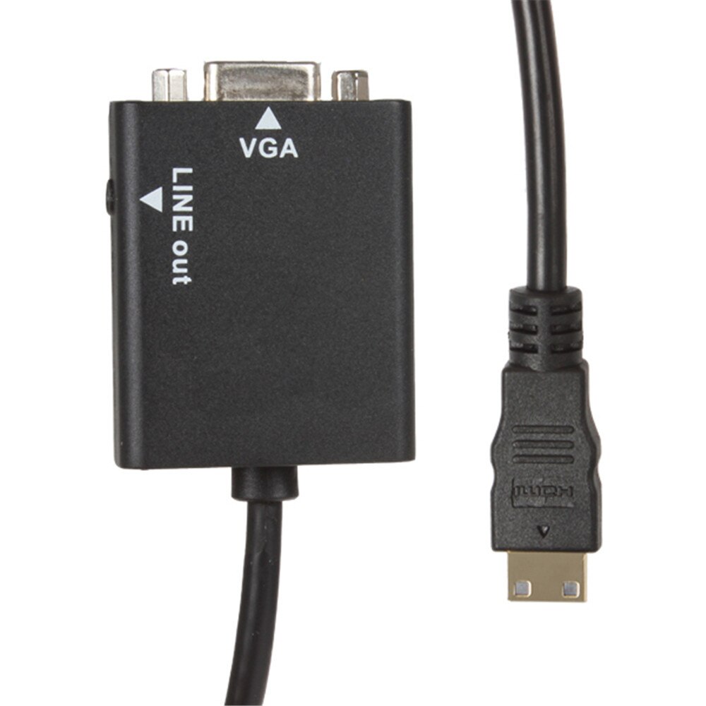 Adaptador HDMI a VGA con audio HDTV macho a VGA hembra Puerto convertidor HDMI a VGA salida 1080P HDTV Audio TV AV HDTV Video