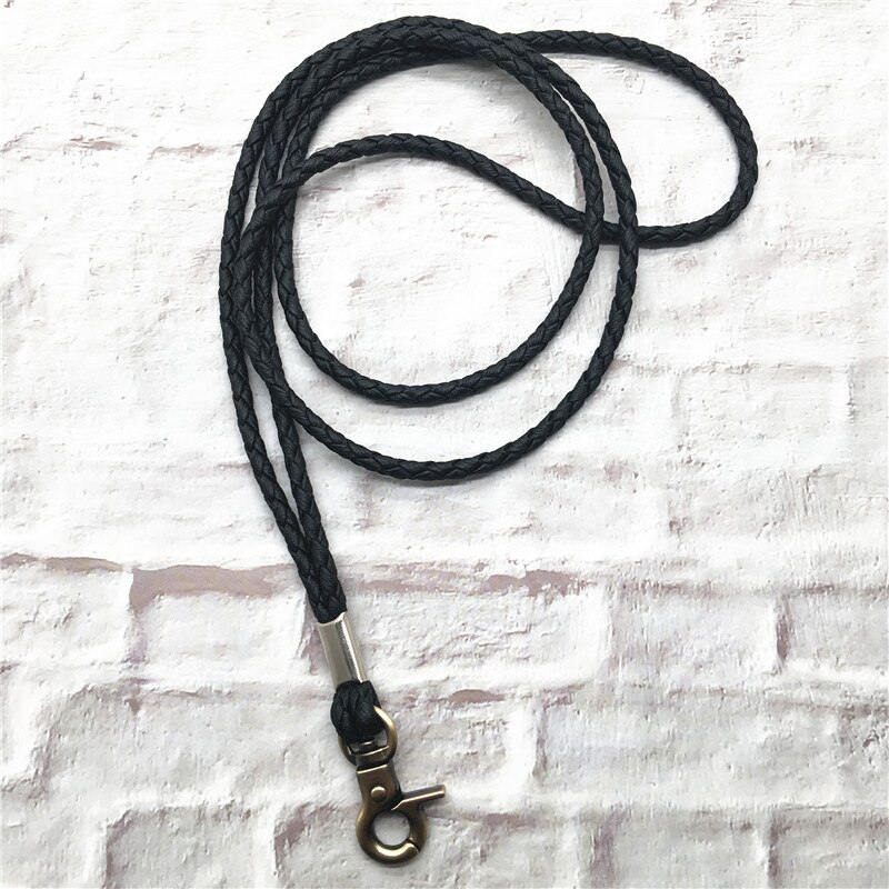 Soft Braided Lanyard Bronze Buckle Lanyard for keys ID Card Gym Mobile Phone Straps USB badge holder DIY Hang Rope