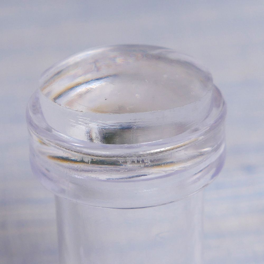 Soft Silicon Jelly Clear Refill Head Stamper Plastic Scraper Nail Stamping Tool Marshmallow Transparent Stamp Kit