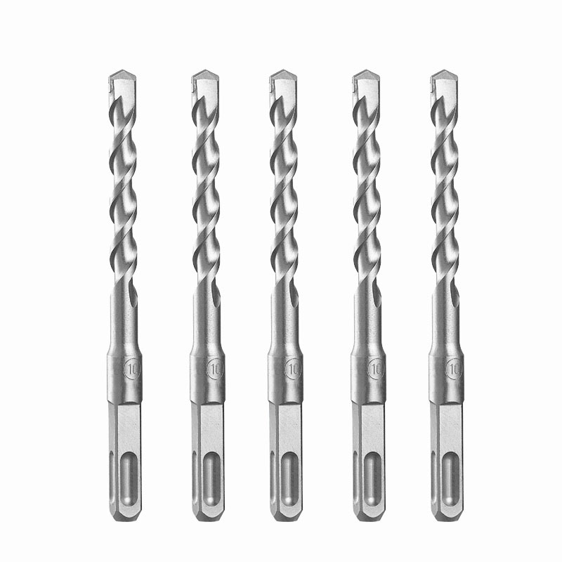6-18mm Concrete Gun Drill Bit Set Cross Tips 4 Cutters Wall Brick Block Electric Hammer Masonry Drilling Bits Metalworking Tools