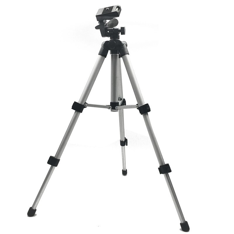 Professionele Opvouwbare Camera Statief Houder Stand Schroef 360 Graden Vloeistof Hoofd Statief Stabilizer Aluminium Met Telefoon Houder: MAX 65cm