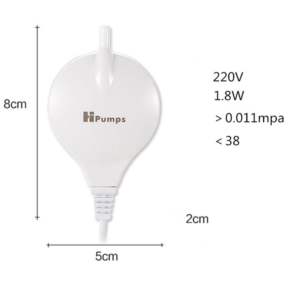 Mini pompe à Air pour Aquarium, ventouse suspendue, pompe à oxygène, silencieux, compresseur d'air à faible bruit, bulle de pierre