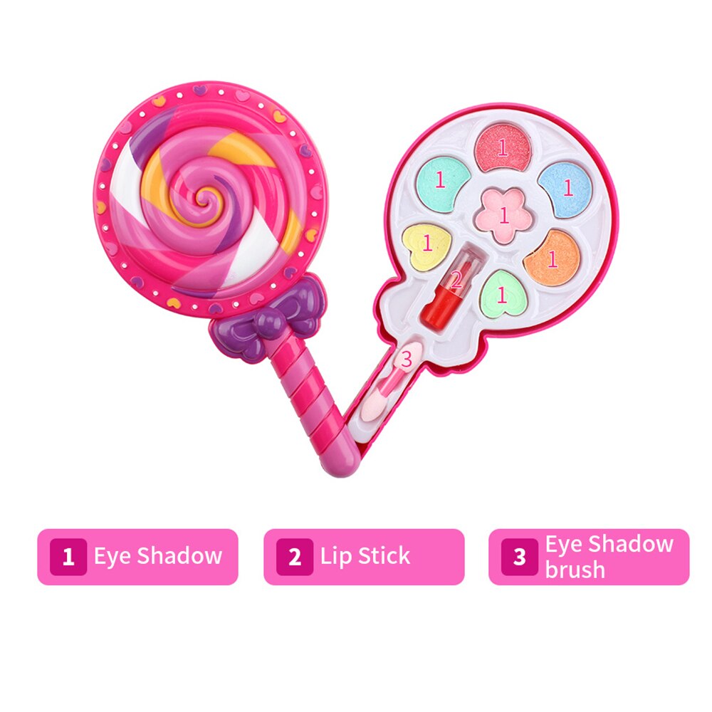 Baby Mädchen Kinder Make-Up Kit Set Prinzessin Pretend Spielen Schönheit Haar Salon Spielzeug Mädchen Weihnachten Geburtstag für kinder make-up: Makeup Kit 4