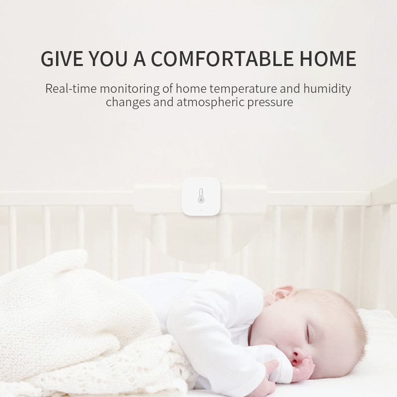 Xiaomi Aqara Temperature Humidity Sensor Environment Air Pressure Sensor Zigbee Wireless Connection Mi Aqara Hub Smart Home