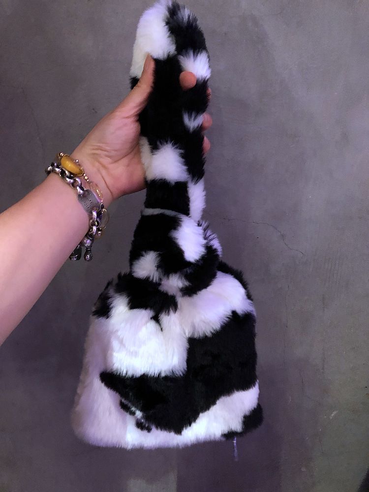 Design de luxo das mulheres noite embreagem bolsa inverno moda falso pele senhoras bolsas macio pelúcia legal meninas mini tote sacos ombro