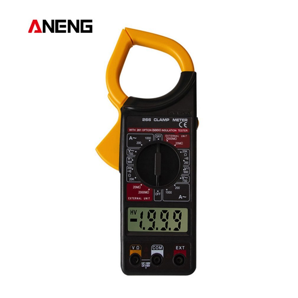 High-Precision Clamp-Type Multimeter Fully Automatic With Buzzer Ac Dc Current Meter 266 Digital Clamp Meter
