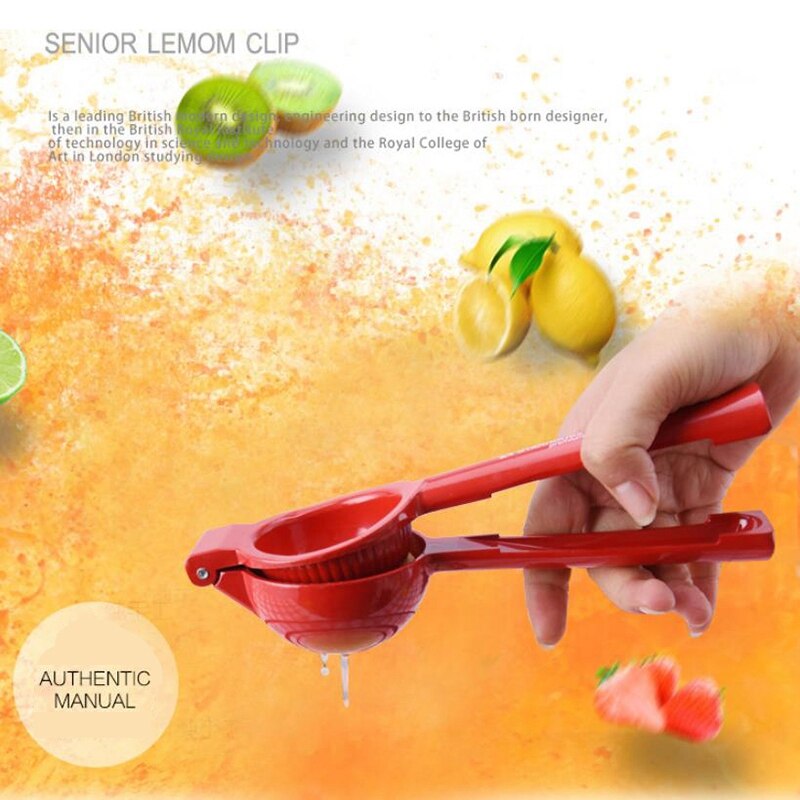 Citruspers Lime Oranje Manual Juicer Citruspers Heavy Duty Aluminium Handheld Rood