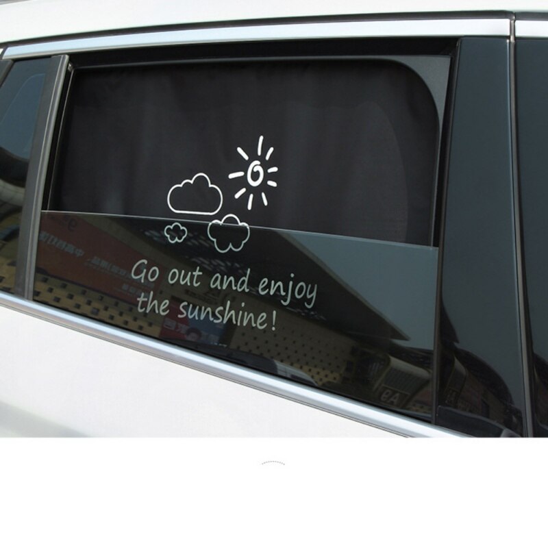 Car Window Zonnescherm Herten Cartoon Patroon Bescherm Baby Zuigelingen Van Zon Glare Uv-stralen Achterruit Tinten Auto Gordijn