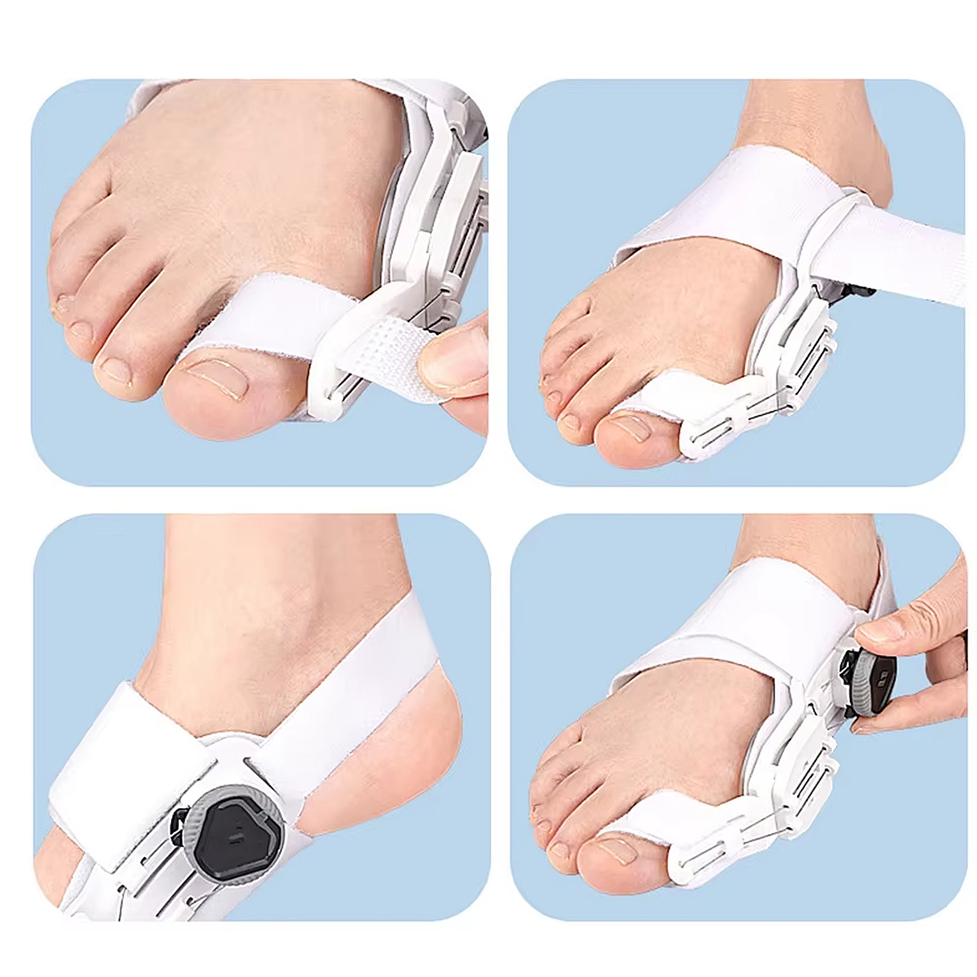Bunion Corrector voor dames en heren, orthopedische bunionspalk met teenscheider Verstelbare teenstijltang Geschikt voor links/rechts