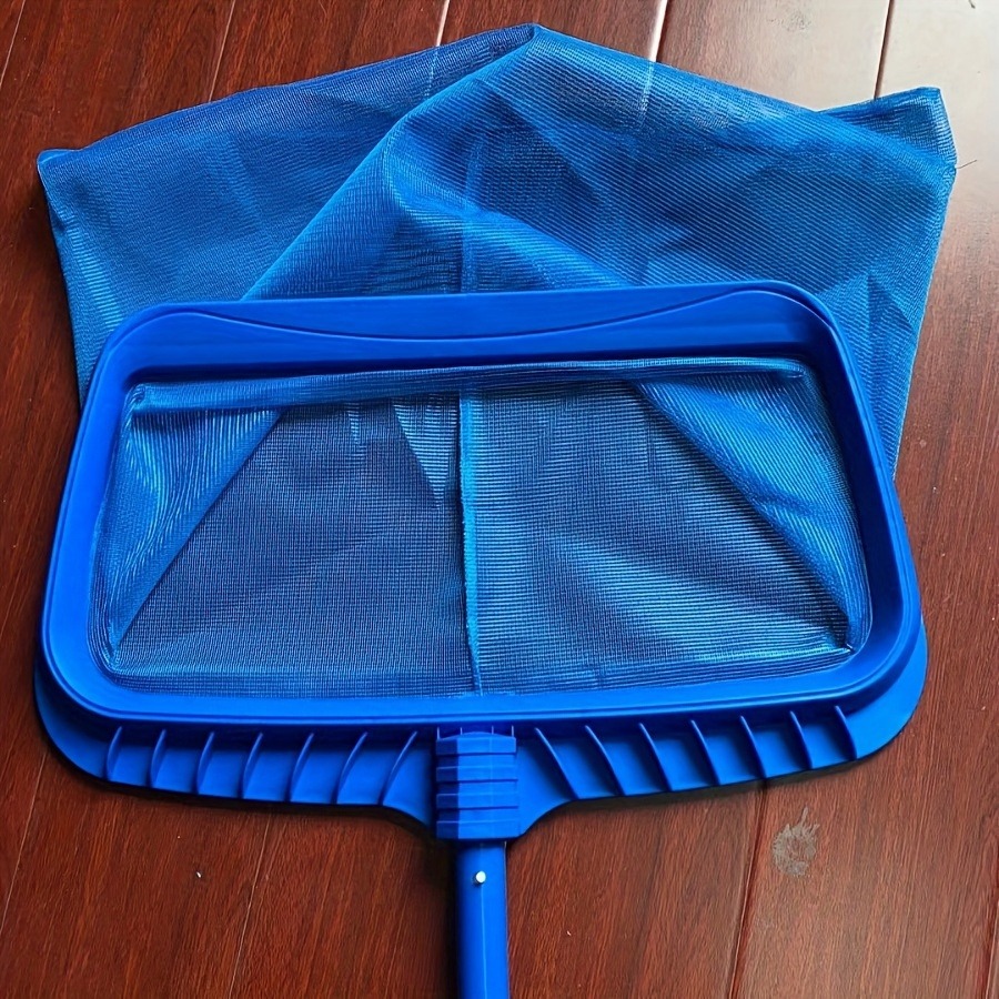 1pc heavy-duty pool skimming net - fine net leaf rake cleaning tool: Default Title
