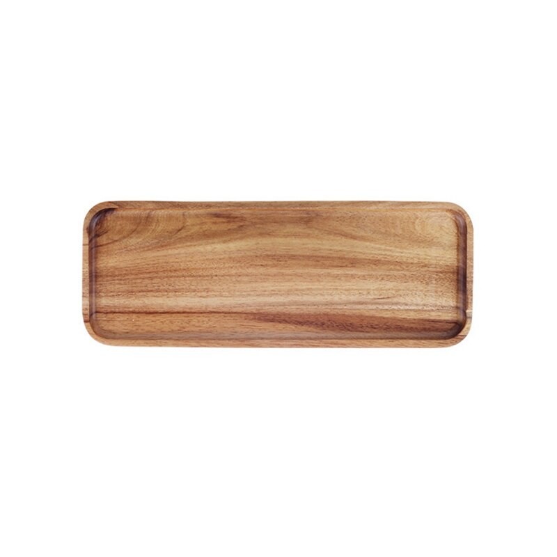 Wooden Pallets Fruit Vegetable Food Plate Storage Tray Hotel Breakfast Bread Display Tray Kitchen Accessories Supplies: A