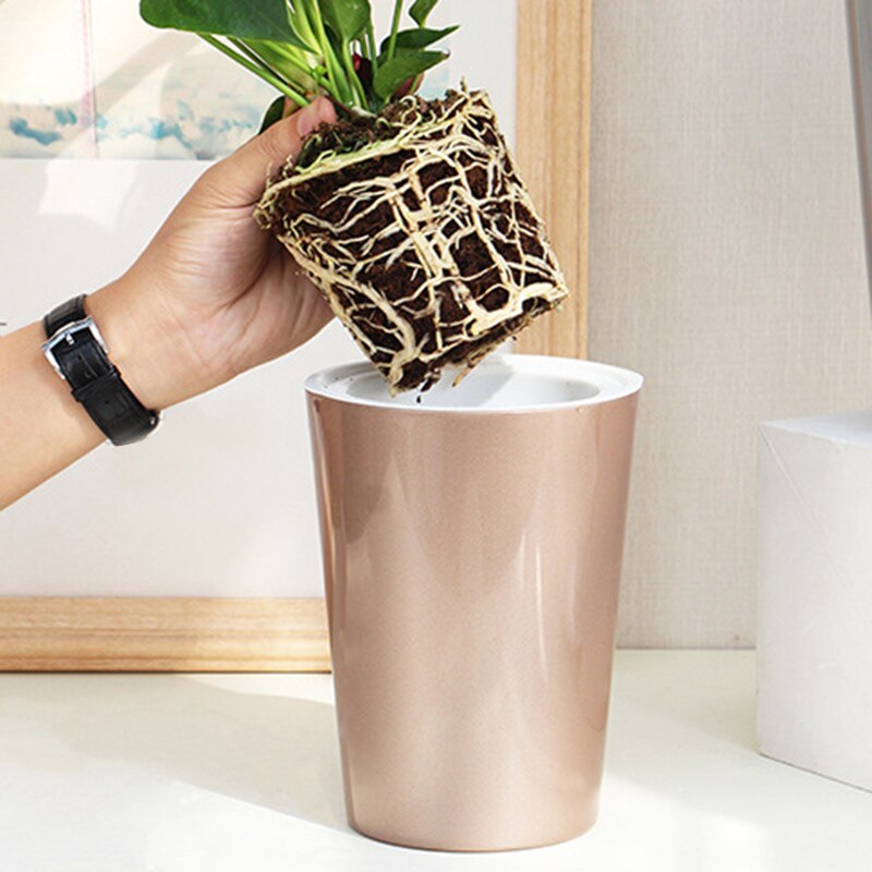 Self Watering Planter Violet Potten Lui Bloempot Automatische-Watering Planter Bloempot KSI999