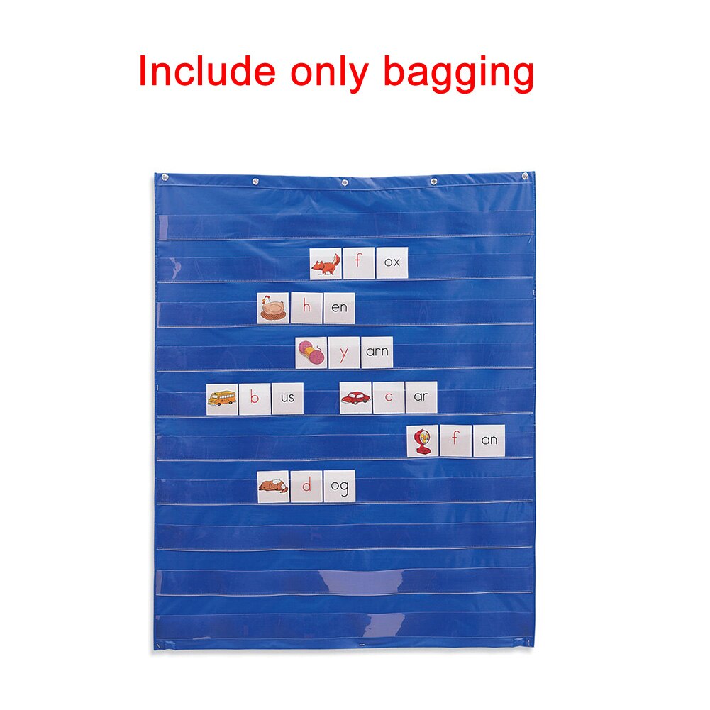 10 Giant Standard Insert Card Home Scheduling Easy Mounting Transparent Pocket Chart Classroom Teaching Learning Resources
