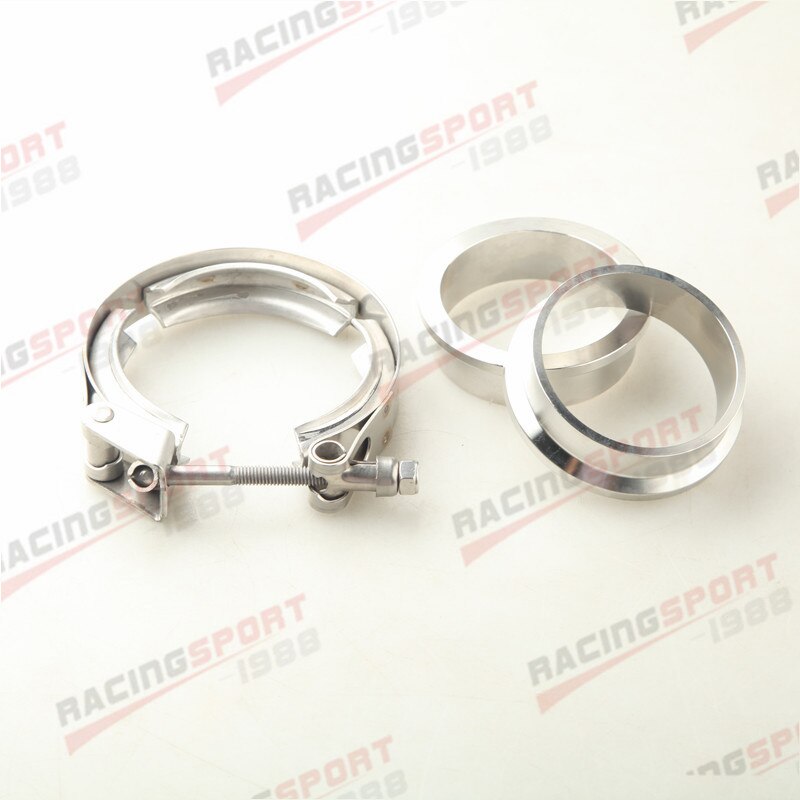 1.75" V-Band Clamp & Flange Kit – Stainless Steel Turbo Kit By ADLERSPEED