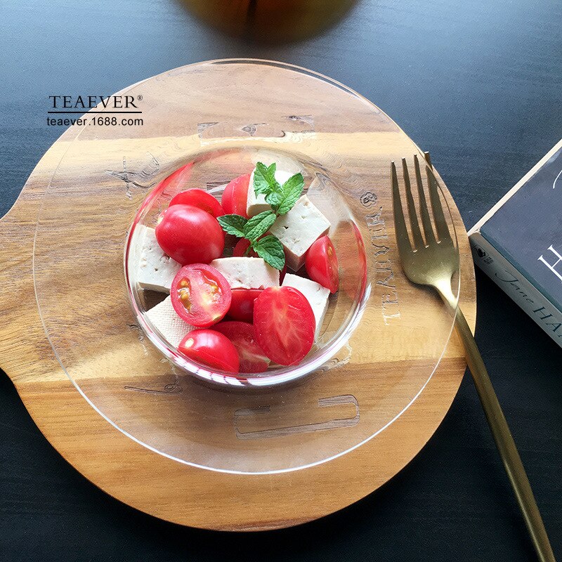 Chapeau de paille Transparent bol en verre, bol à dessert, tasse à yaourt, assiette à fruits, petite assiette fraîche I photo, accessoire assiette à fruits