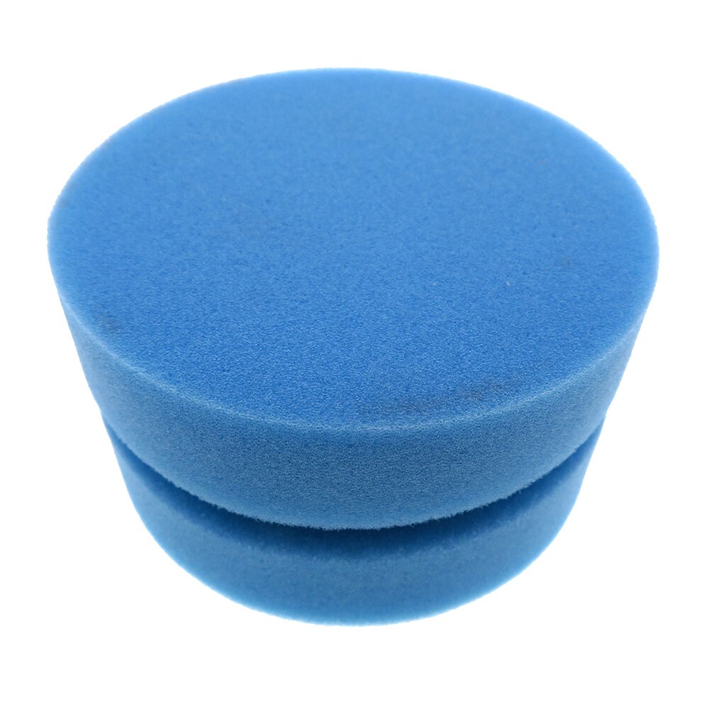 2 pack 90mm Waxing Sponge Rubbing Compound Applicator Paint Sponge Car Waxing Pad Auto Paint Car Polishing Sponge Blue color