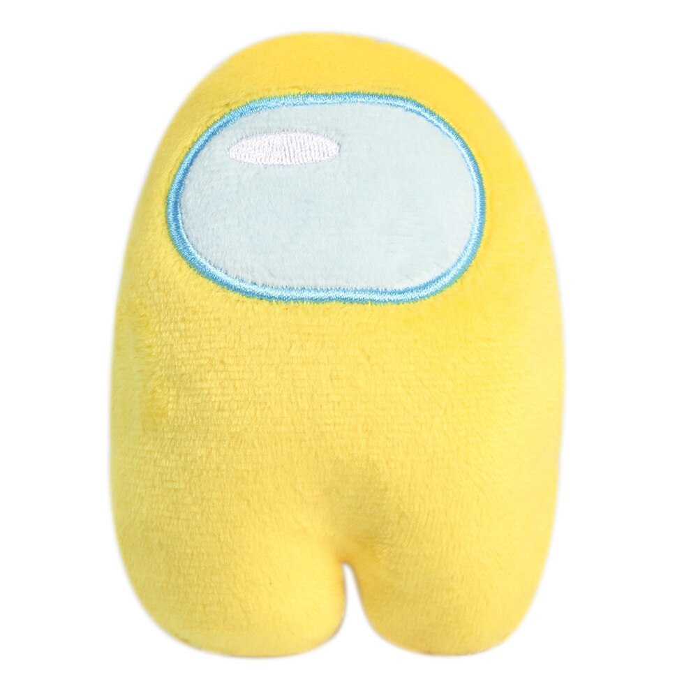 10CM Lovely Among Us Plush Toys Soft Solid Color Reliver Stress Toys Funny Cute Plushie Game Doll Kids: yellow