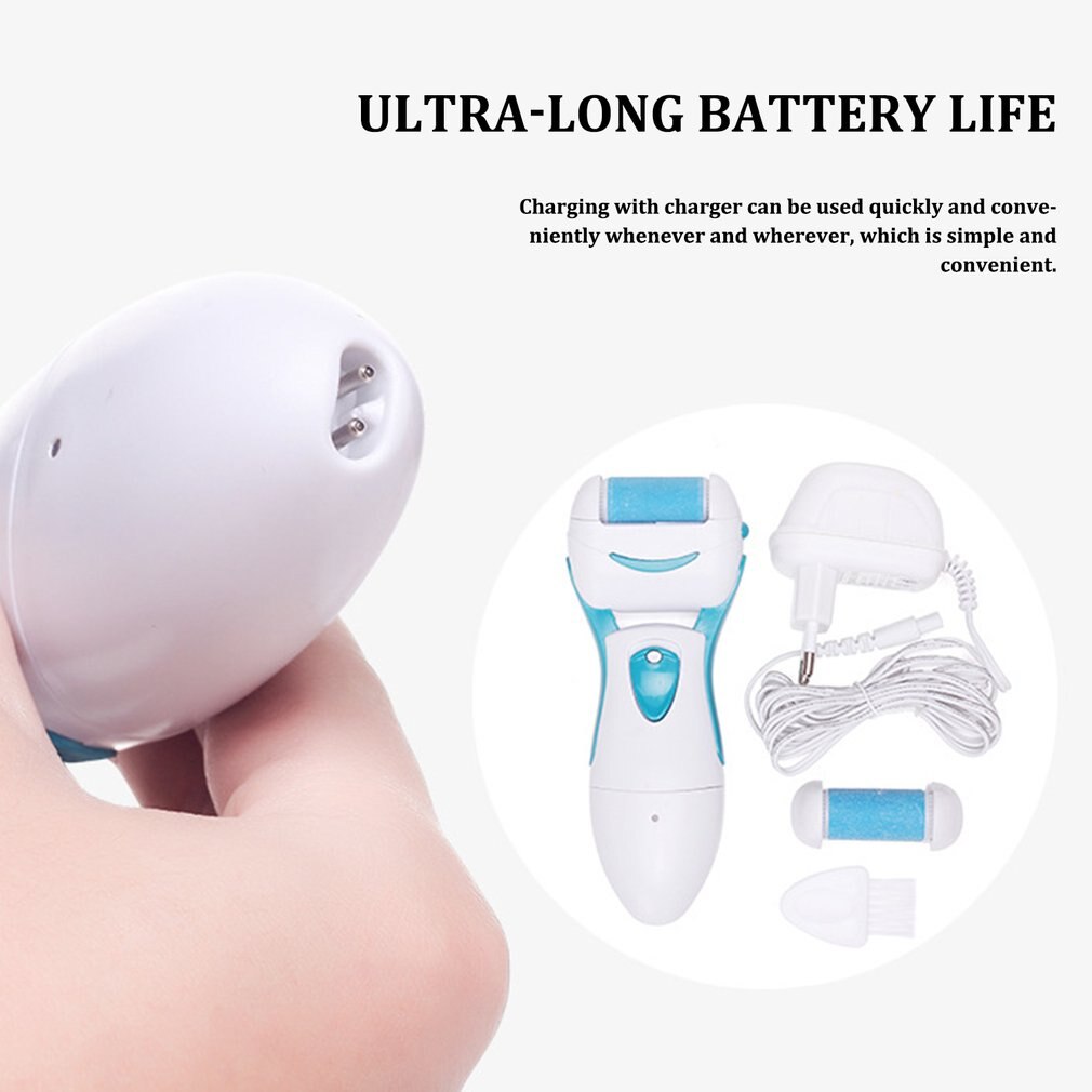 Oplaadbare elektrische voetschraper om dode huidcellen te verwijderen voetpedicure om over te gaan op oud afwasbaar water