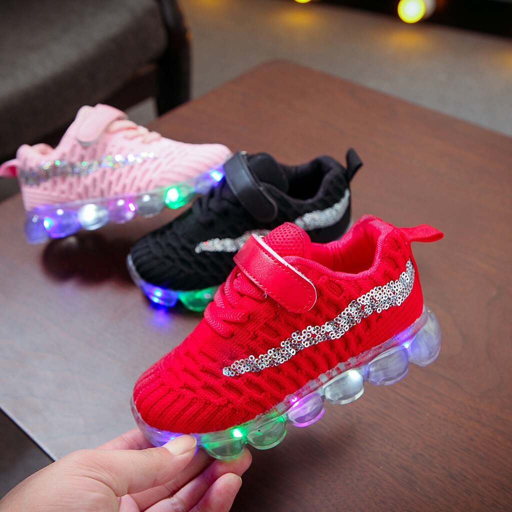 Led Lichtgevende Baby Casual Schoenen Kinderen Kind Baby Meisjes Jongens Bling Sport Run Sneakers Casual Schoenen Zapatillas Кроссовки Детские