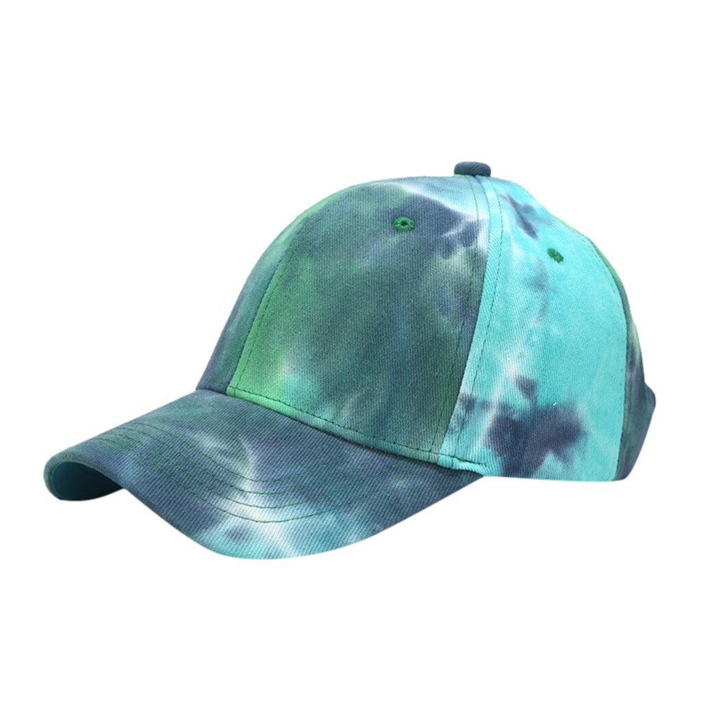 Tie Dye Rainbow Baseball Cap - Adjustable Snapback Trucker Hat For Men & Women