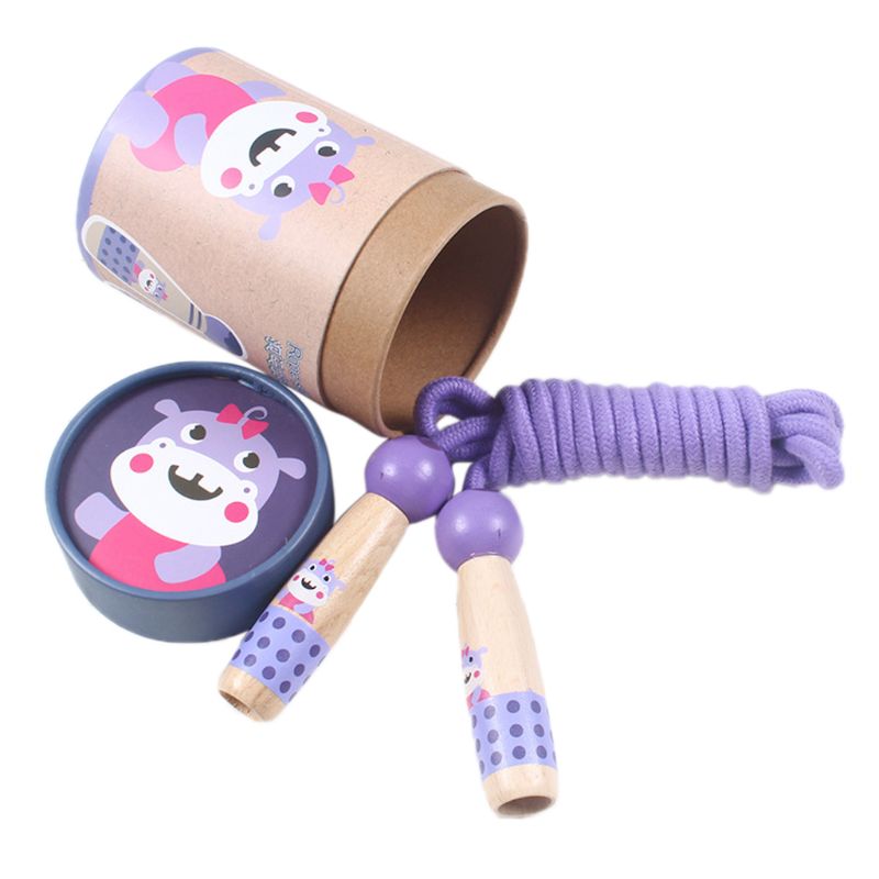 Children's Skipping Rope with Cartoon Wooden Handles, Adjustable Skipping Rope: 3